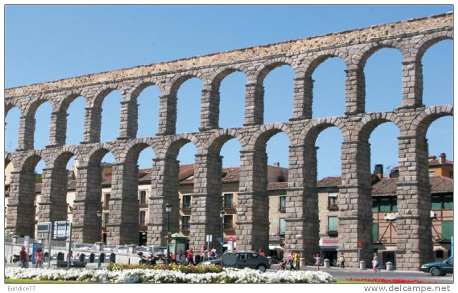 Monuments Of Spain - Acueducto Romano De Segovia Postcard Collector - Monumentos