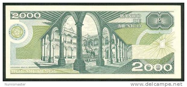 MEXICO , 2000 PESOS 24.2.1987. P-86b - México