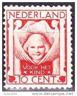 1924 Kinderzegels 10 + 2½ Cent Rood Ongestempeld NVPH 143 - Neufs