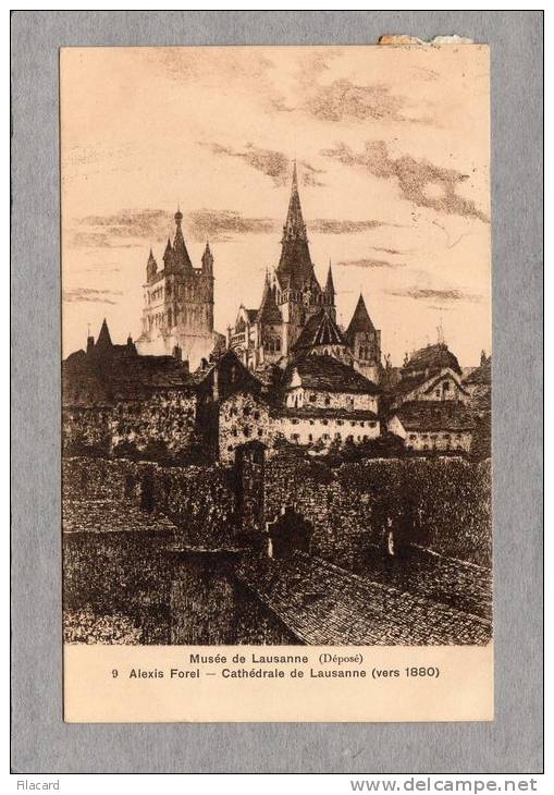 30699   Svizzera,  Musee  D3  Lausanne,  Alexis  Forel,  Cathedrale  De  Lausanne (vers  1880),  VG  1911 - Forel