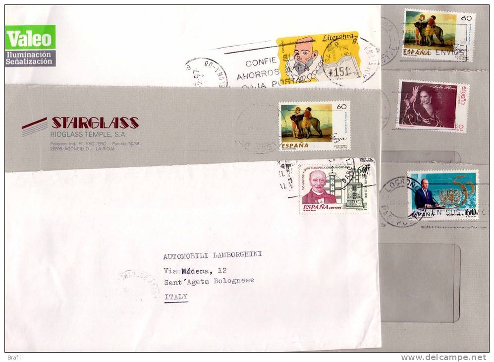 Spagna Lotto Storia Postale Buste Complete E Frontespizi Cover And Front Cover - Collections