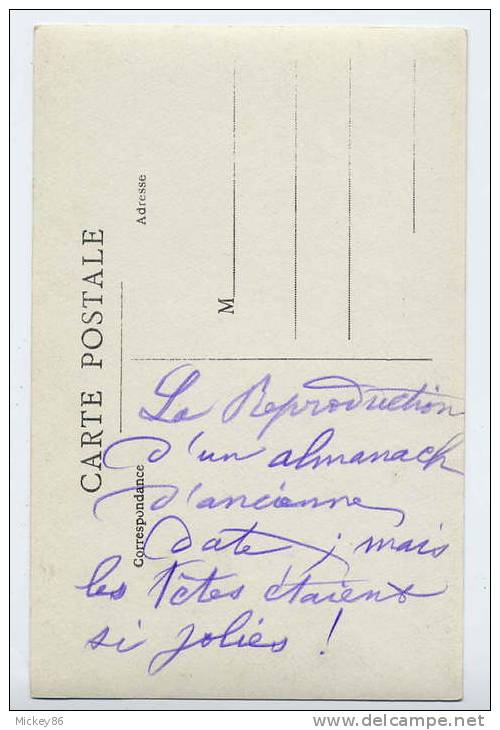LYON 1er--carte-photo  Almanach 1903  Du Grand Bazar Hotel De Ville De Lyon-BHV-Grand Magasin-- Frimousses D´enfants-- - Lyon 1