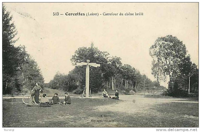 Loiret : Oct12 212 : Cercottes  -  Carrefour Du Chêne Brûlé - Autres & Non Classés