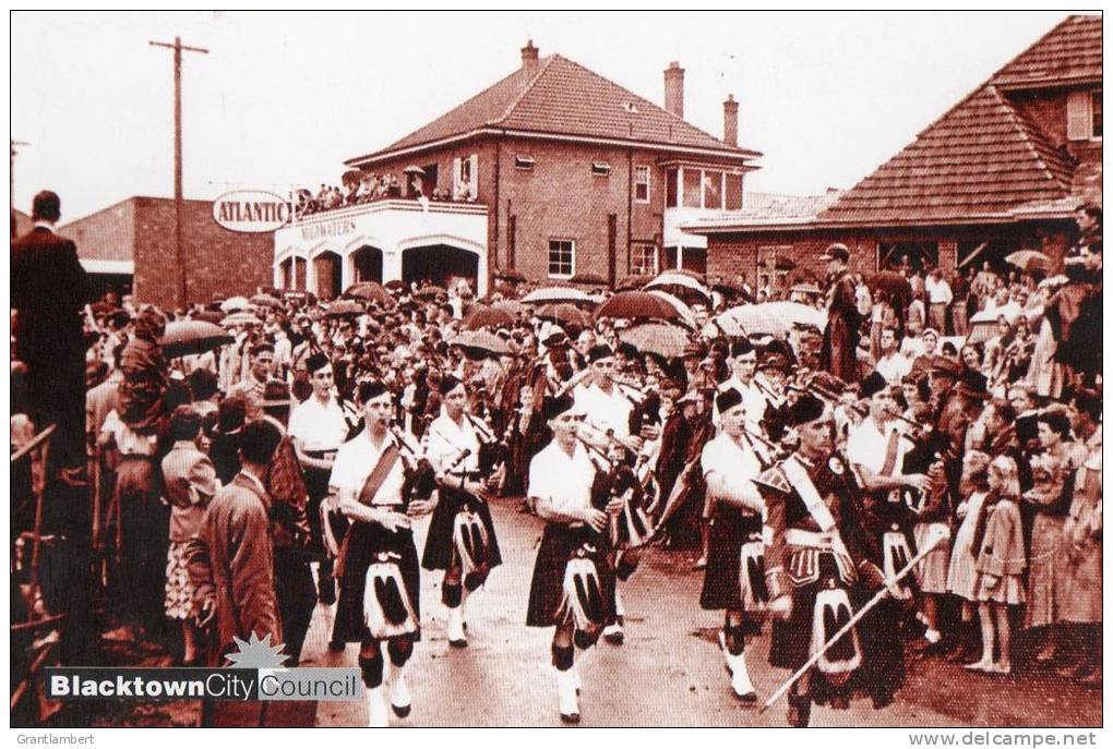 Blacktown, Sydney - C1950 Local Parade In Main Street - Council Reproduction Card Unused - Sydney