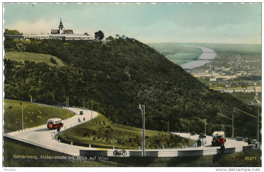 AUTRICHE - KAHLENBERG, Höhenstrasse Mit Blick Auf WIEN - Autres & Non Classés