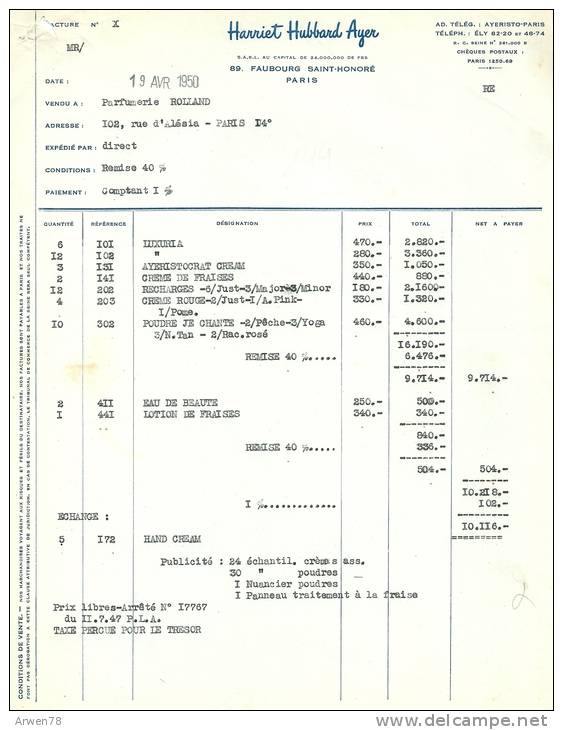 Parfumerie Facture De Parfum Harriet Hubbard Ayer - Droguerie & Parfumerie
