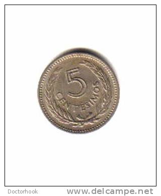 URUGUAY   5  CENTESIMOS  1953 (KM # 34) - Uruguay