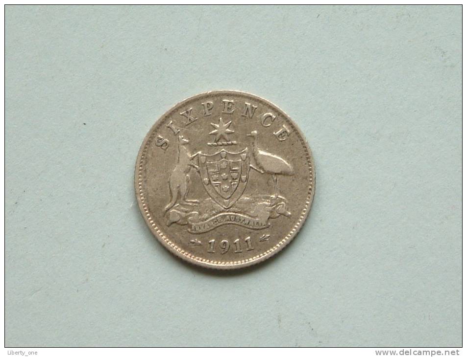 6 PENCE 1911 / KM 25 ( Uncleaned Coin / For Grade, Please See Photo ) !! - Autres & Non Classés