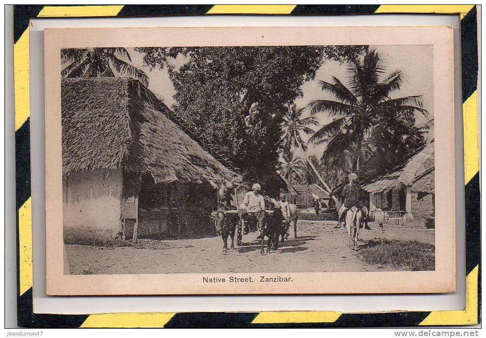 ZANZIBAR. - . NATIVE STREET. NON CIRCULEE - EXCELLENT ETAT. C. GOMES & SON, PHOTOGRAPHERS - Tanzania