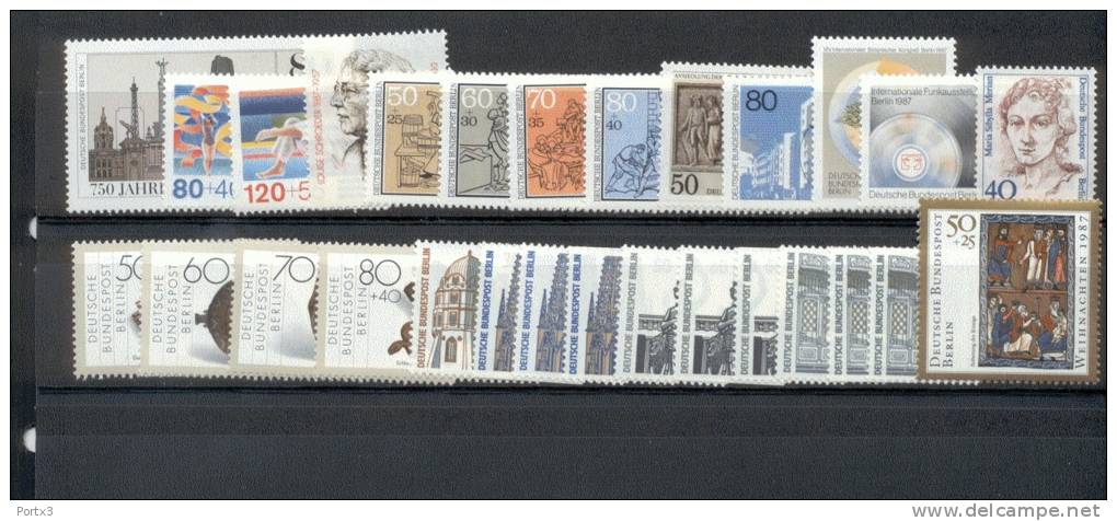 Berlin 772 - 797 Komplettes Jahr 1987 /  Year 1987 Complete Postfrisch MNH ** - Ungebraucht