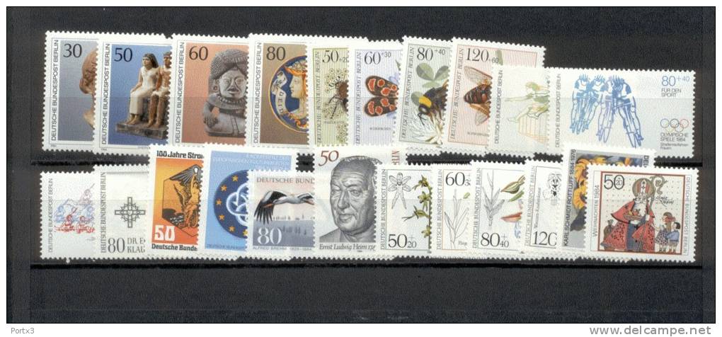 Berlin 708 - 729 Komplettes Jahr 1984 /  Year 1984 Complete Postfrisch MNH ** - Ungebraucht