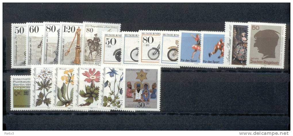 Berlin 689 - 707 Komplettes Jahr 1983 /  Year 1983 Complete Postfrisch MNH ** - Ungebraucht