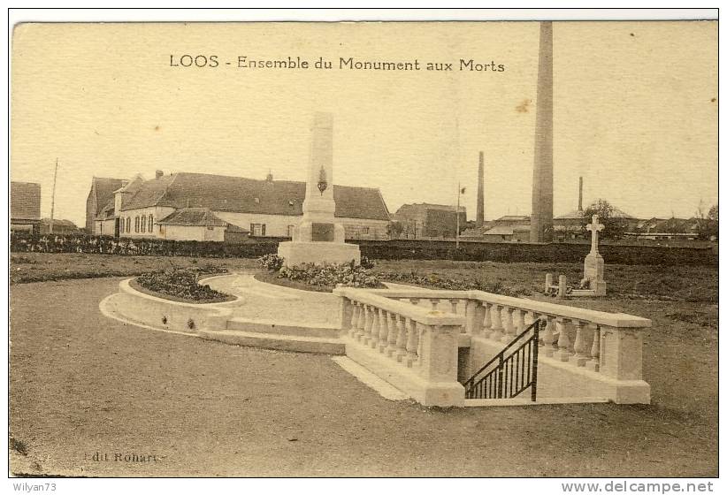 LOOS - Ensemble Du Monument Aux Morts - Loos Les Lille