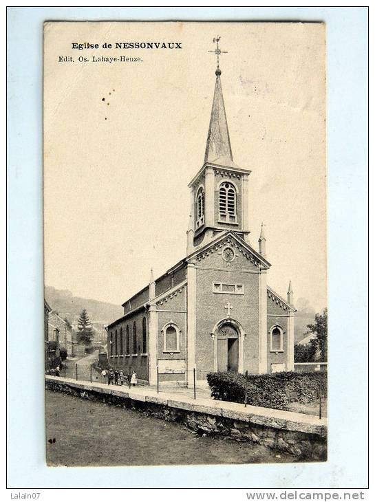 Carte Postale Ancienne : Eglise De NESSONVAUX , Animé - Trooz