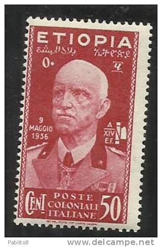 COLONIE ITALIANE ETIOPIA 1936 30 CENTESIMI MNH - Ethiopia