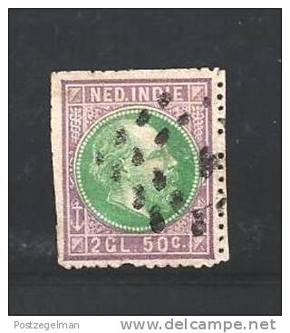 NEDERLANDS INDIE 1870 Used Stamp(s) Willem III 2,5 Gulden Violet/grey Nr. 16 - Netherlands Indies