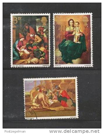 UK 1967 Used Stamp(s) Christmas Nrs. 474-476 - Used Stamps