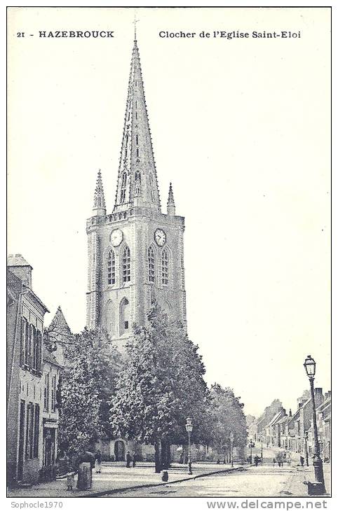 NORD PAS DE CALAIS - 59 - NORD - HAZEBROUCQ - Clocher De L'église Saint Eloi - Hazebrouck