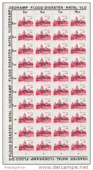 RSA 1987 MNH Incomplete Sheet Stamps Flood Disaster 714-715 - Blocks & Sheetlets