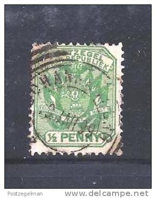 SOUTH AFRICA TRANSVAAL 1896 Used Stamps  Coat Of Arms 1/2d Green Nr. 48 - Transvaal (1870-1909)