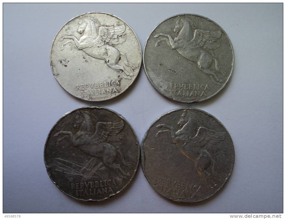 ITALIA REPUBBLICA  -  10 £IRE  PEGASO - ULIVO  1948  - 1949 - 1950 - - 10 Lire