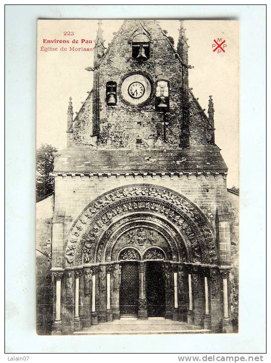 Carte Postale Ancienne : MORLAAS : Eglise - Morlaas