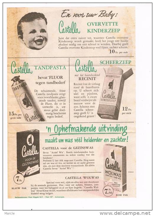 Flyer 1952 Zeep Castella - Advertising