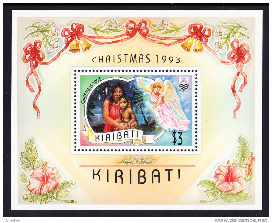 Kiribati MNH Scott #617 Souvenir Sheet $3 Madonna And Child - Christmas 1993 - Kiribati (1979-...)