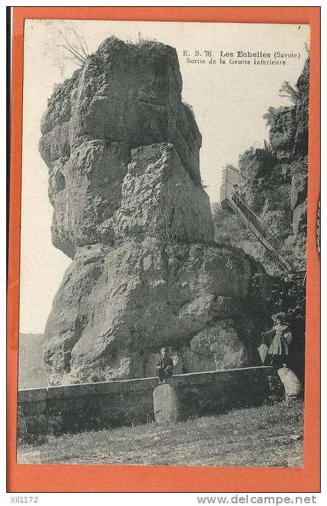 Q0695 Les Echelles, Sortie De La Grotte Inférieure, ANIME.Circulé Sous Enveloppe En 1947. - Les Echelles