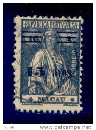 Macau - 1931 Ceres W/OVP 15 A -Af. 266 - Used - Used Stamps
