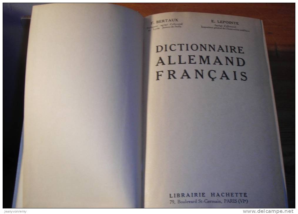 Dictionnaire Allemand-français - 1941. - Dictionaries