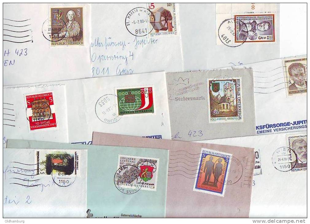 971r: Österreich Bedarfsbriefposten Achtziger Jahre - Lettres & Documents
