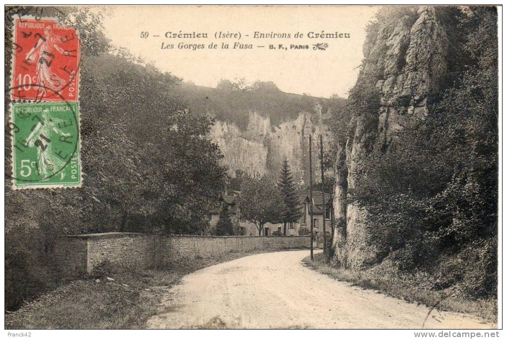 38. Cremieu. Les Gorges De La Fusa - Crémieu