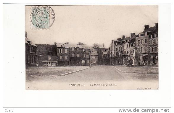 Carte 1906 ATHIS / LA PLACE Côté Nord Est - Athis De L'Orne