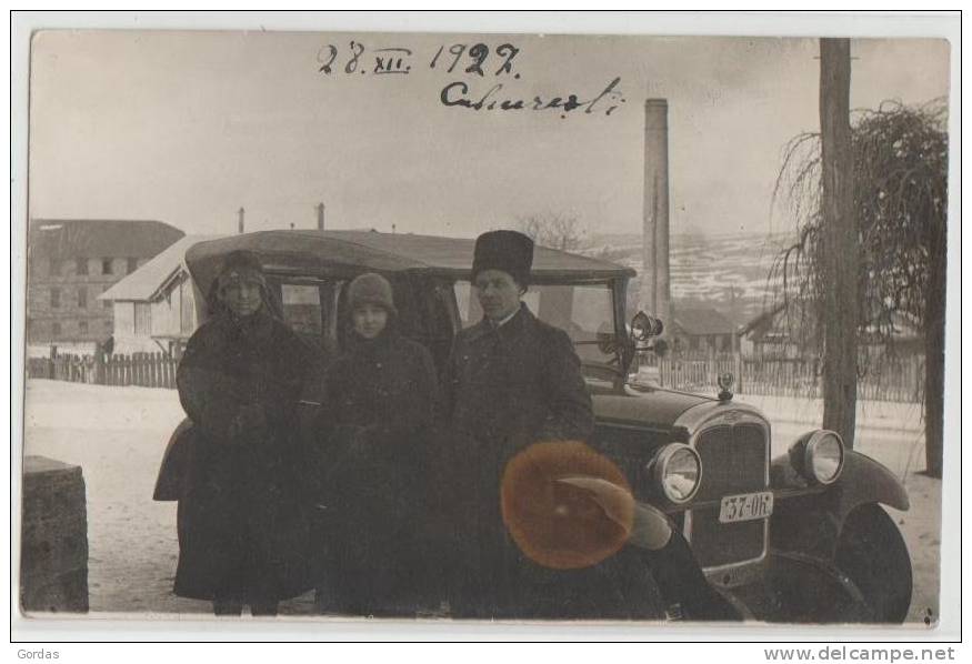 Moldova - Bessarabia - Cuhurestii De Sus - Jud. Soroca - Old Time Car - His. Romania - Moldavie