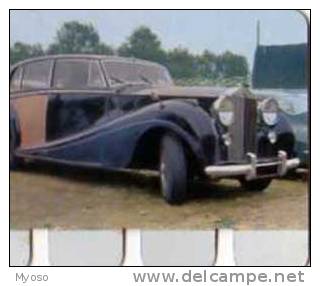 Plaque Metal Publicite COOP, L´auto A Travers Les Ages N°72 Rolls Royce 1962 - Altri & Non Classificati