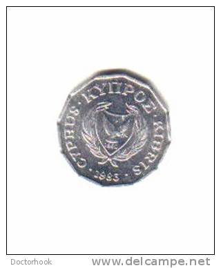 CYPRUS   1/2  CENT 1983 (KM # 52) - Chipre