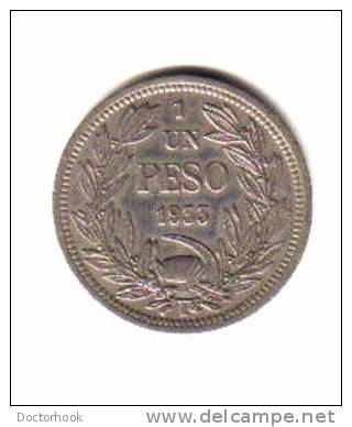 CHILE   1  PESO  1933  (KM # 176.1) - Chili
