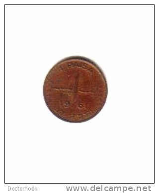 PAKISTAN   1  PAISA  1961  (KM # 17) - Pakistan