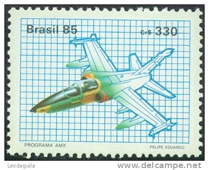 BRAZIL #2031   AIRPLANE   AMX  -  AIR FORCE JET FIGHTER - 1985   MINT - Ungebraucht