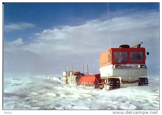 Convoi  L´Inlandsis   Cp éditée  à L´occasion Du 50 E Anniversaire Des Expéditions Polaires Française - TAAF : Terres Australes Antarctiques Françaises