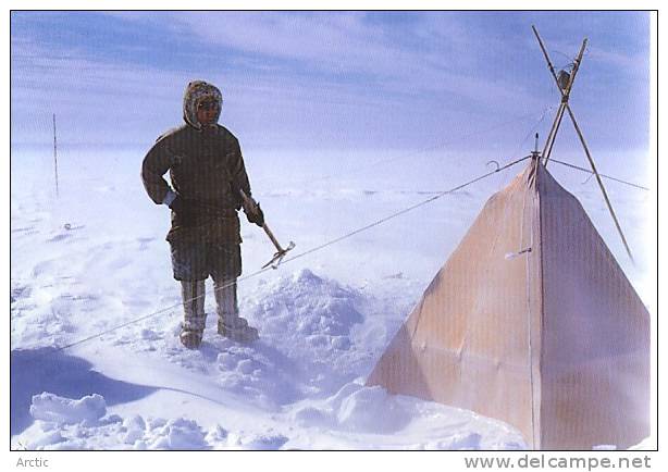 TAAF / Camping Polaire  Cp éditée  à L'occasion Du 50 E Anniversaire Des Expéditions Polaires Française - TAAF : French Southern And Antarctic Lands