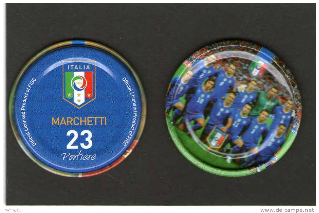 VARIETA'!!!!!! RARITA' - I DISCHETTI Della NAZIONALE AZZURRA -Prodotto Con Licenza Ufficiale FIGC - Metallfiguren