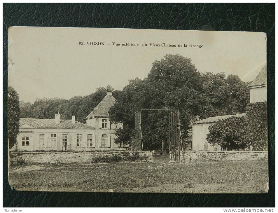 17 Virson - Vue Exterieure Du Vieux Chateau De La Grange - Autres & Non Classés