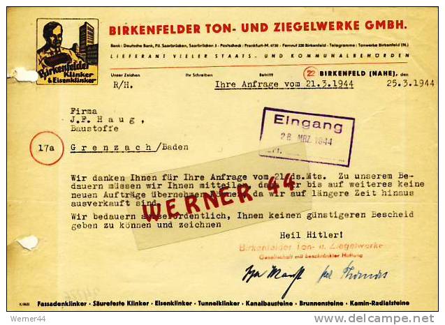 Birkenfeld V. 1944 Ton & Ziegelwerke (34226) - 1900 – 1949