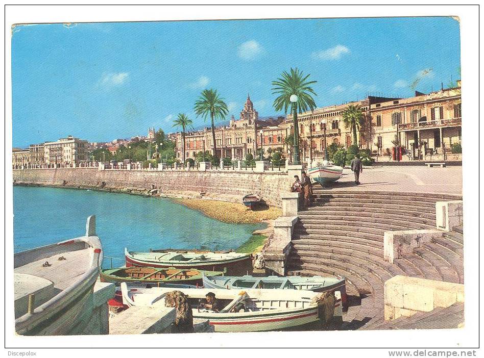 C1571 Messina - Lungomare - Barche Ships Bateaux / Viaggiata - Messina