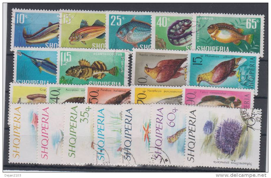 Albania Fauna Mi#1060/6,1124/30,1131/7 1966,1967 USED - Albanie