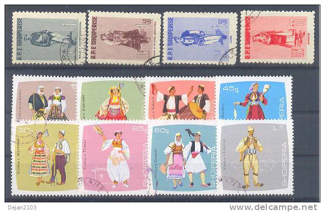 Albania Folk Costume Mi#623/6,1177/84 1961,1967 MNH ** - Albania