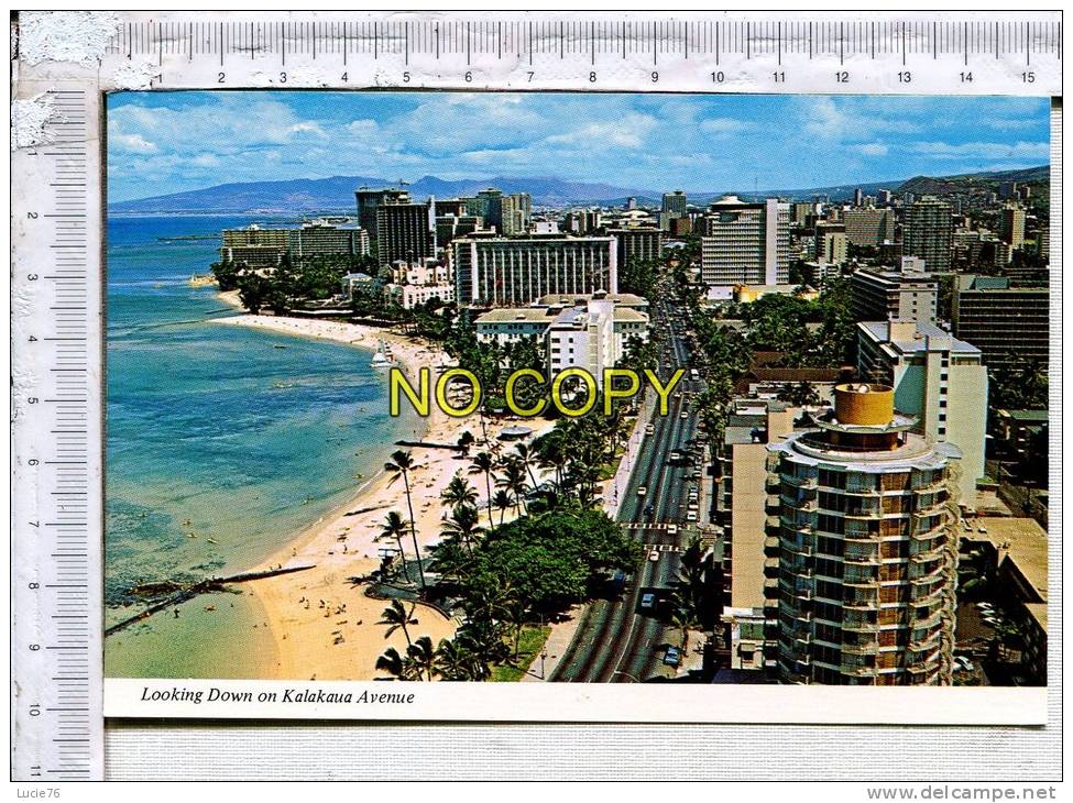 Aerial View Looking Down On KALAKAUA  Avenue,   WAIKIKI Beauch And The Center  Of WAIKIKI - Other & Unclassified