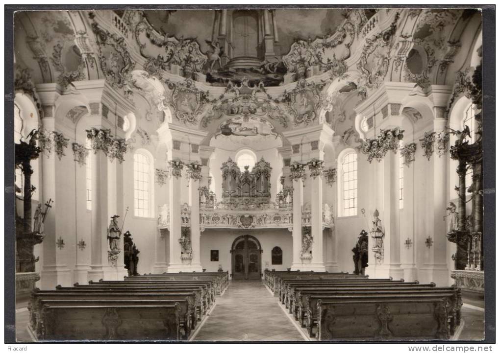 31570   Germania,    Die  Wies   Church,  Blick  Vom  Chor  Nach  Westen  Zur  Orgelempore,  NV - Weilheim